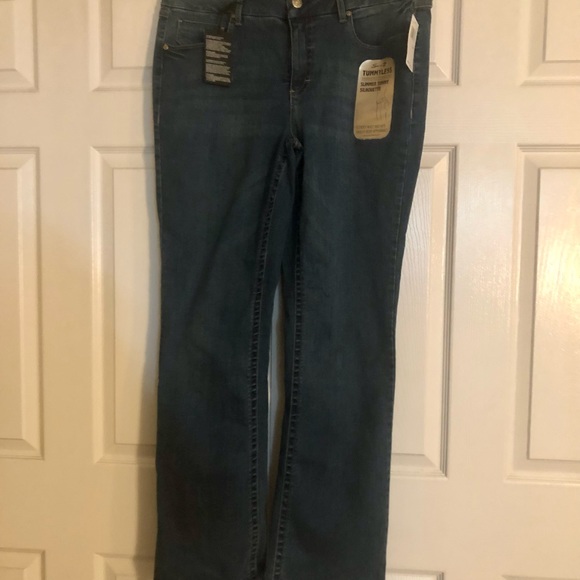 Seven7 Women’s Mid Rise Micro Boot Jeans Size 14W New - Picture 4 of 5